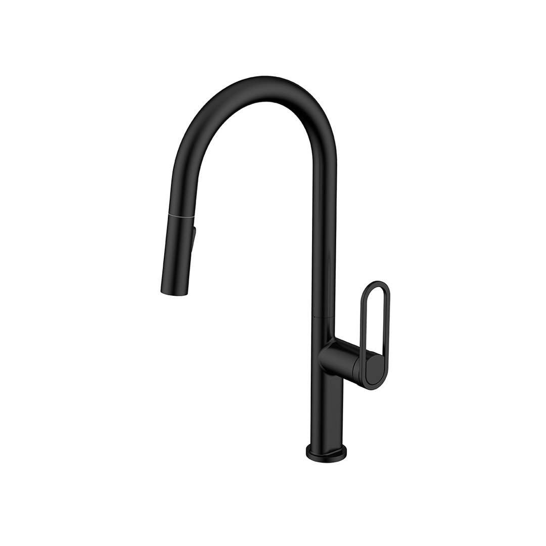 JASPE NEGRO MONOCOMANDO PARA COCINA C/FLEXIBLE